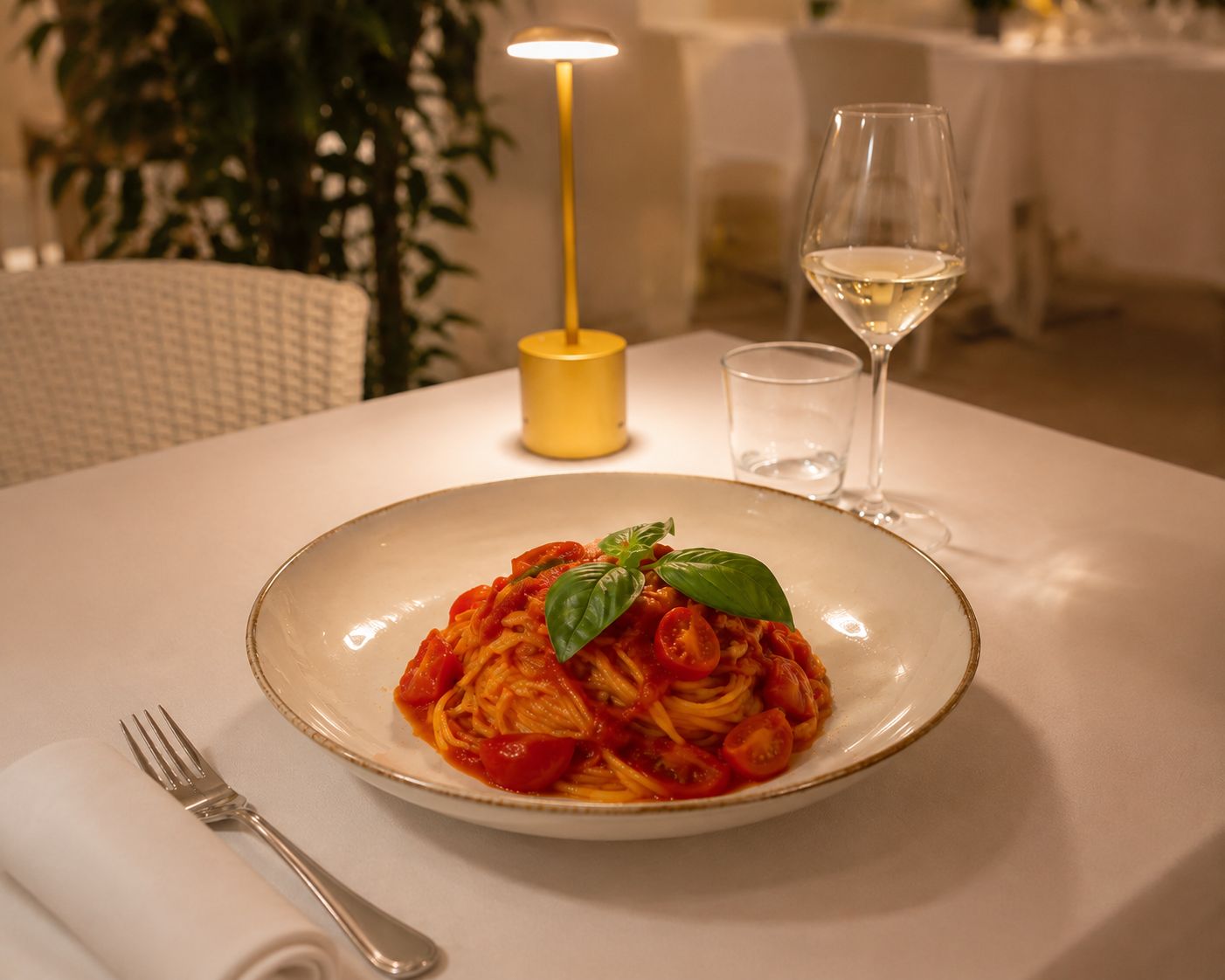 Spaghetto pomodoro e basilico